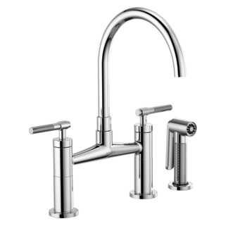 Litze Instant Hot Faucet With Angled Spout And Knurled Handle   Sm 62543LF PC B1 